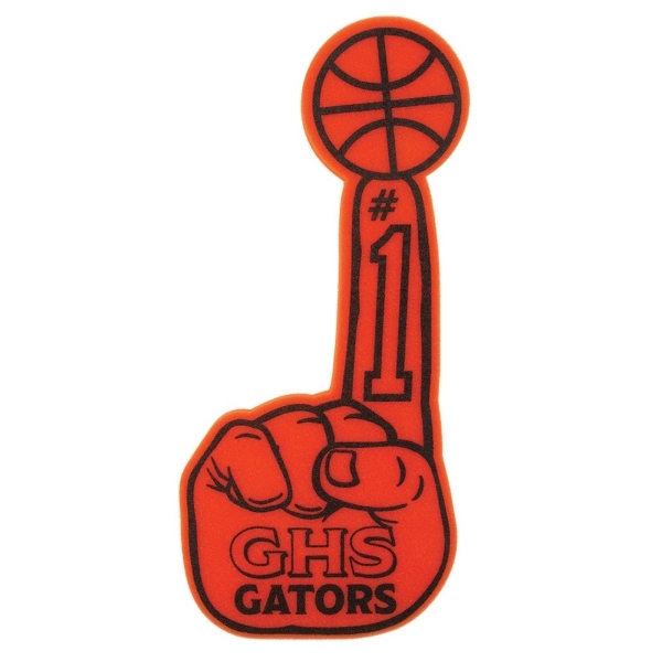 18" Classic #1 Foam Finger With Ball - 18" Classic #1 Foam Finger With Ball - Image 0 of 1
