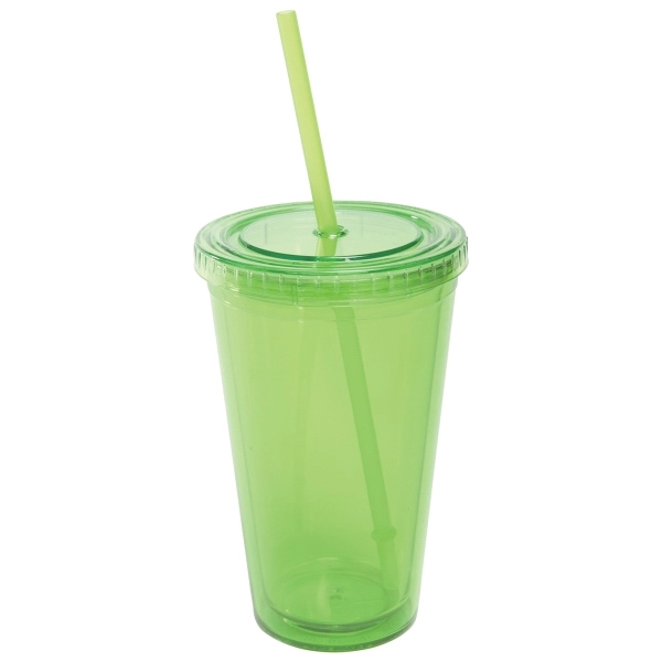 Preserve Tumblers Reusable Cups, Apple Green, 16 oz - 10 pack