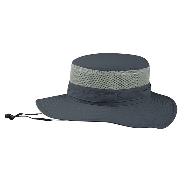 Taslon UV Bucket Hat w/Mesh Crown - Taslon UV Bucket Hat w/Mesh Crown - Image 1 of 5