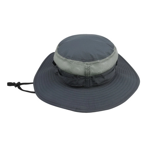 Taslon UV Bucket Hat w/Mesh Crown - Taslon UV Bucket Hat w/Mesh Crown - Image 2 of 5