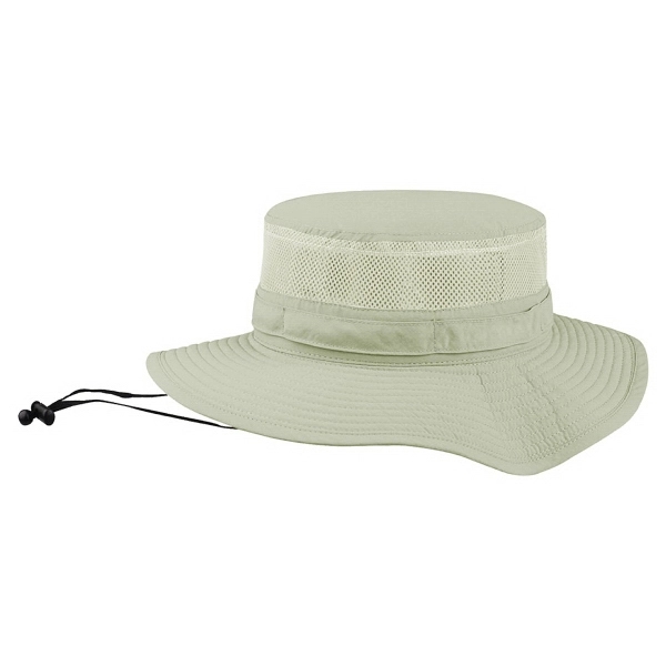 Taslon UV Bucket Hat w/Mesh Crown - Taslon UV Bucket Hat w/Mesh Crown - Image 5 of 5