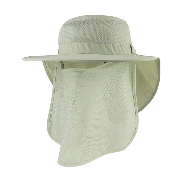 Talson UV Large Bill Hat w/Roll-Up Flap - Talson UV Large Bill Hat w/Roll-Up Flap - Image 1 of 3