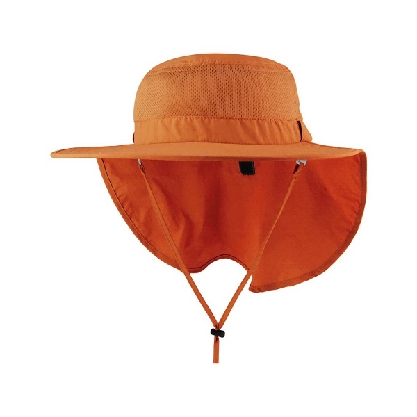 Talson UV Large Bill Hat w/Roll-Up Flap - Talson UV Large Bill Hat w/Roll-Up Flap - Image 3 of 3