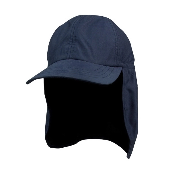 Brushed Microfiber Cap w/Flap - Brushed Microfiber Cap w/Flap - Image 0 of 4