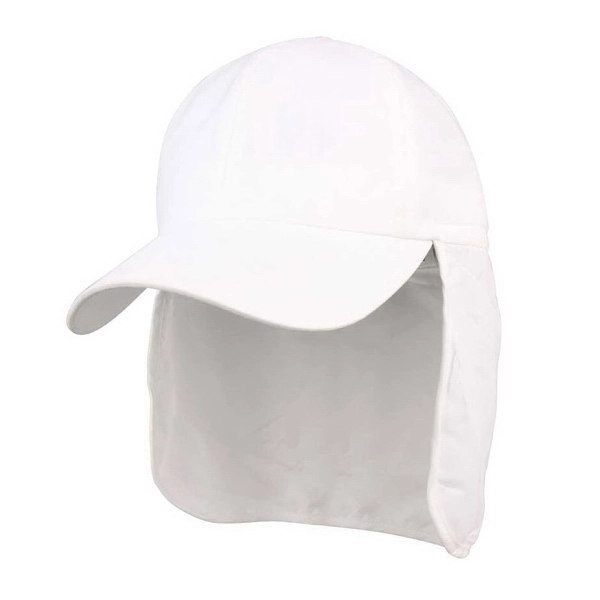 Brushed Microfiber Cap w/Flap - Brushed Microfiber Cap w/Flap - Image 4 of 4
