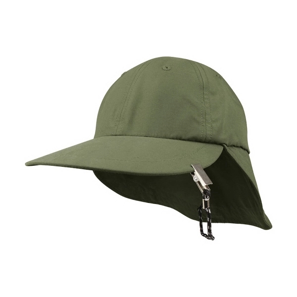 Microfiber Flap Cap w/String & Clip - Microfiber Flap Cap w/String & Clip - Image 0 of 3