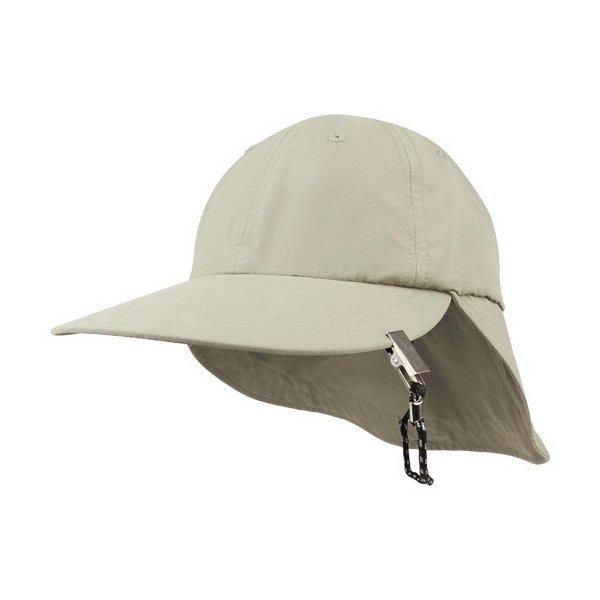 Microfiber Flap Cap w/String & Clip - Microfiber Flap Cap w/String & Clip - Image 3 of 3