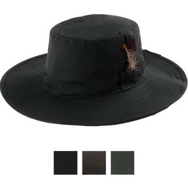 Waxed Cotton Canvas Men's Western Hat - Waxed Cotton Canvas Men's Western Hat - Image 0 of 2