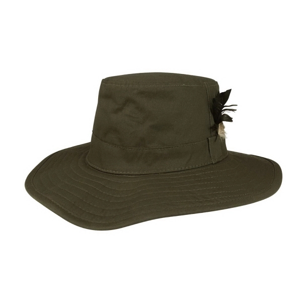 Waxed Cotton Canvas Men's Western Hat - Waxed Cotton Canvas Men's Western Hat - Image 2 of 2