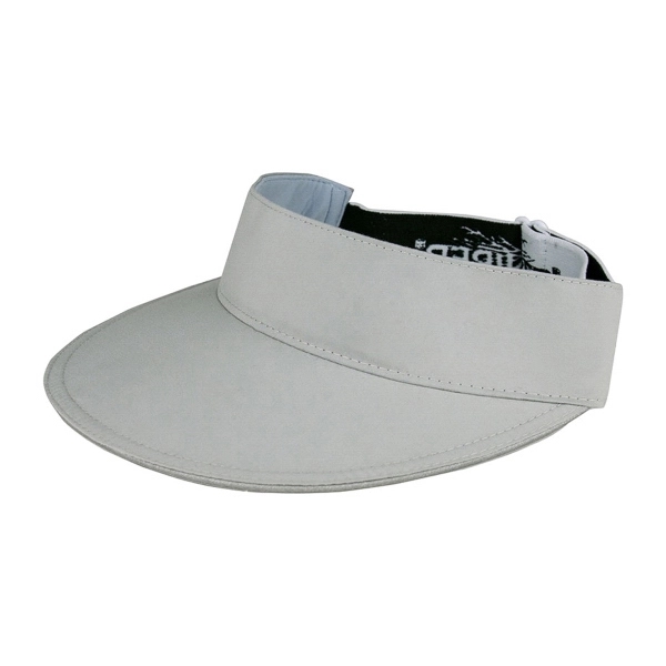 Microfiber Visor w/Jacquard Elastic Band - Microfiber Visor w/Jacquard Elastic Band - Image 0 of 2