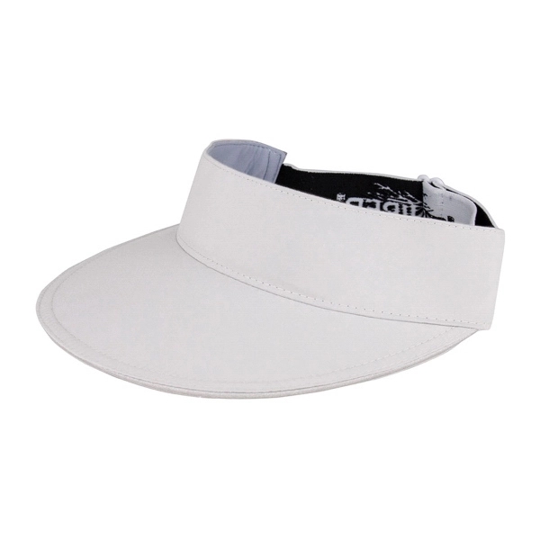 Microfiber Visor w/Jacquard Elastic Band - Microfiber Visor w/Jacquard Elastic Band - Image 2 of 2