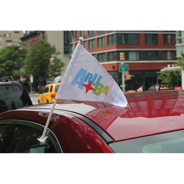 Car Flag on Premium 19" Stand Out Stiff Pole - Car Flag on Premium 19" Stand Out Stiff Pole - Image 0 of 0