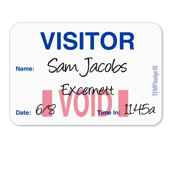 TEMPbadge Custom Visitor Badge Log Books - TEMPbadge Custom Visitor Badge Log Books - Image 2 of 3