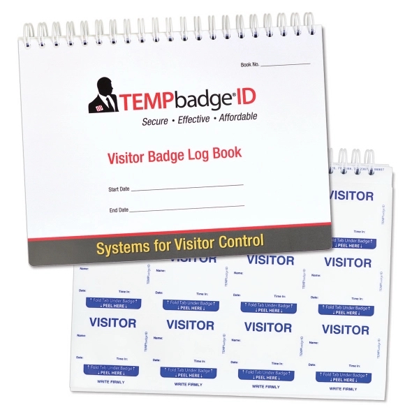 TEMPbadge Stock Visitor Badge Log Books - TEMPbadge Stock Visitor Badge Log Books - Image 0 of 4