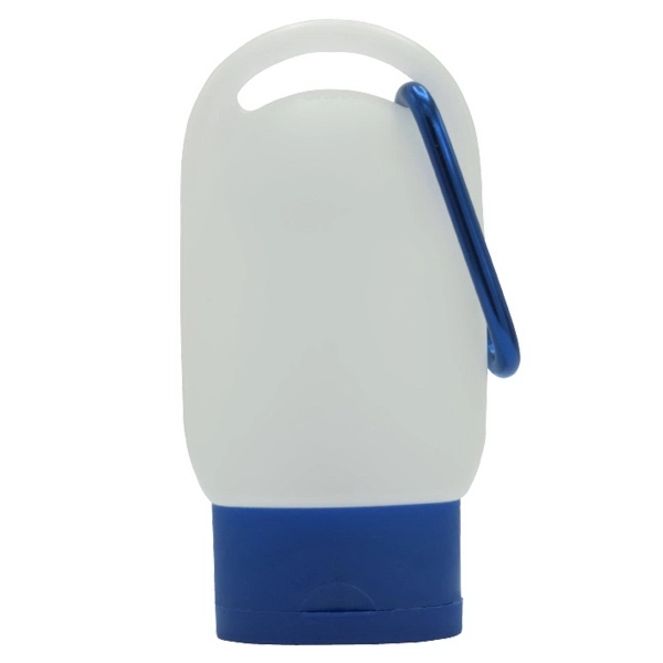 1 oz. Color Cap Sanitizer with Carabiner - 1 oz. Color Cap Sanitizer with Carabiner - Image 1 of 7