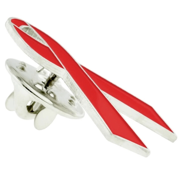 Red Awareness Ribbon Lapel Pin - Red Awareness Ribbon Lapel Pin - Image 1 of 1