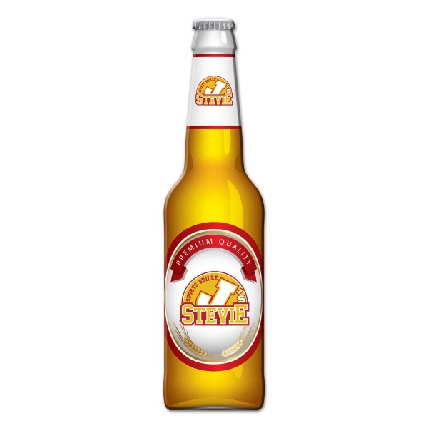 Beer Bottle Shaped Full Color Magnet