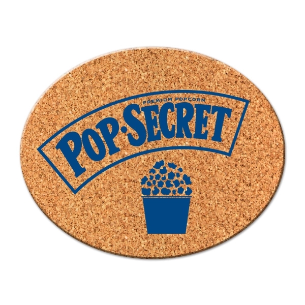 Oval Shaped Cork Coaster