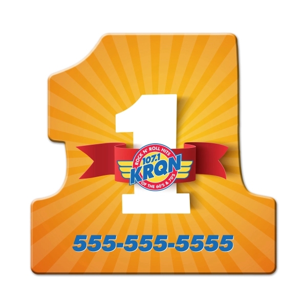 Number One Shaped Full Color Coaster