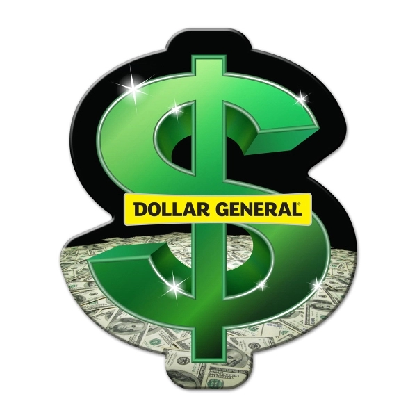 Custom Dollar Sign Shaped Full Color Coaster