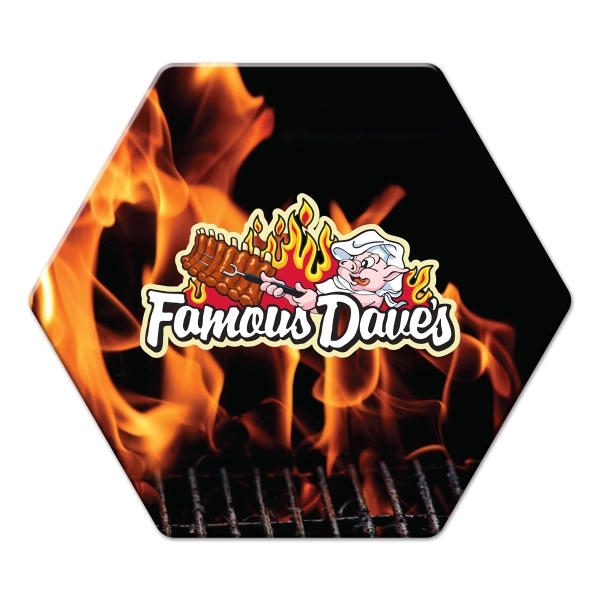 Hexagon Shaped Full Color Coaster