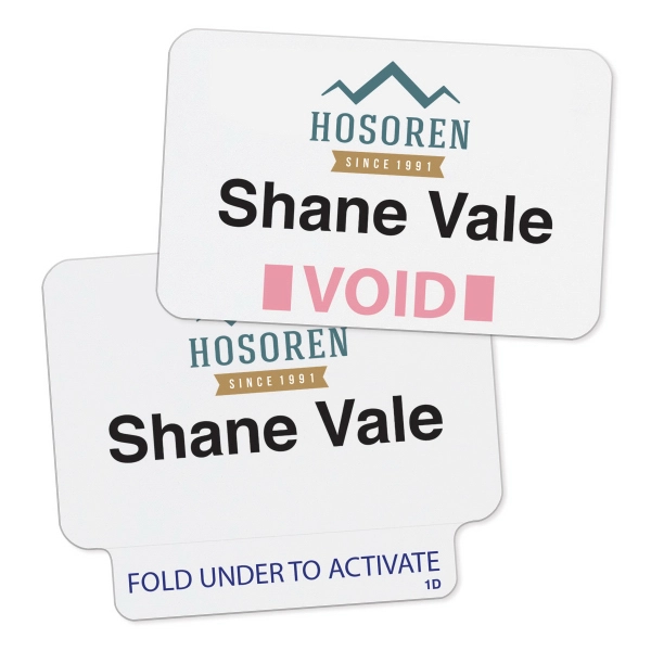 Thermal-Printable ONEstep Quick-Tab Expiring Badges, 1/2-Day - Thermal-Printable ONEstep Quick-Tab Expiring Badges, 1/2-Day - Image 0 of 0