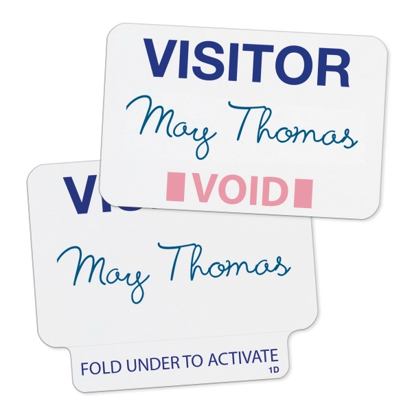 TEMPbadge ONEstep Expiring Badges, Hand-writable, 1-Day - TEMPbadge ONEstep Expiring Badges, Hand-writable, 1-Day - Image 0 of 4