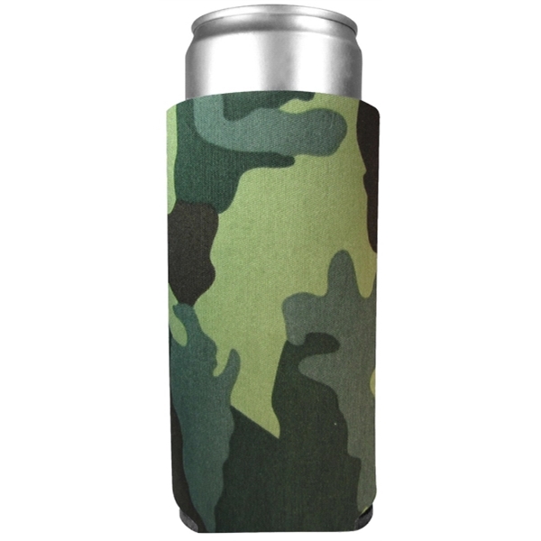 FoamZone Collapsible 12 oz. Slim Can Cooler - FoamZone Collapsible 12 oz. Slim Can Cooler - Image 2 of 12
