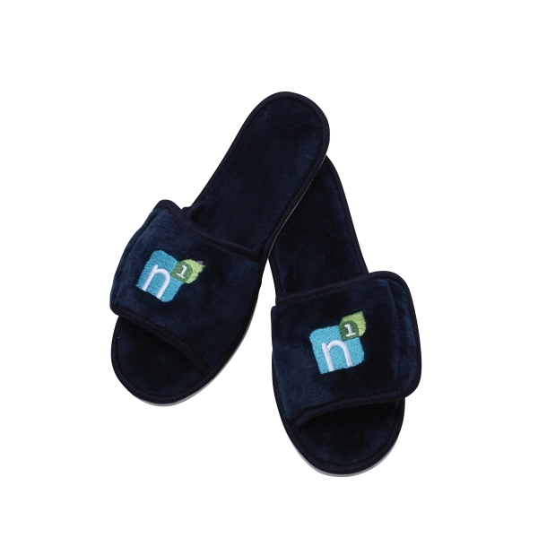 Open Toe Micro Fleece Slipper - Open Toe Micro Fleece Slipper - Image 0 of 5