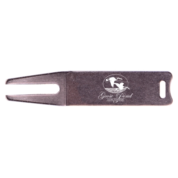 Classic Bent Fork Divot Tool (Pad Printed) - Classic Bent Fork Divot Tool (Pad Printed) - Image 4 of 7
