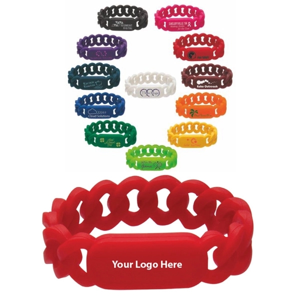 Link Colorful Silicone Bracelet - Link Colorful Silicone Bracelet - Image 0 of 0