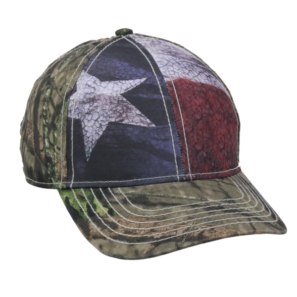 Camo Sublimated Flag Baseball Cap - Camo Sublimated Flag Baseball Cap - Image 1 of 1