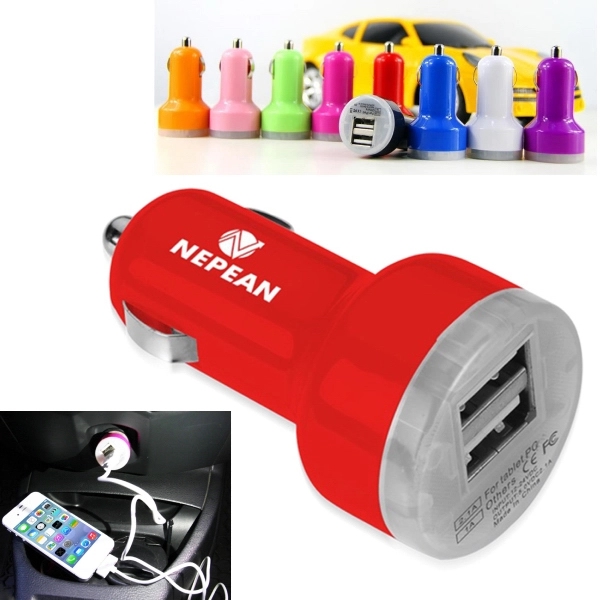 Dual USB Mini Car Charger - Dual USB Mini Car Charger - Image 0 of 2