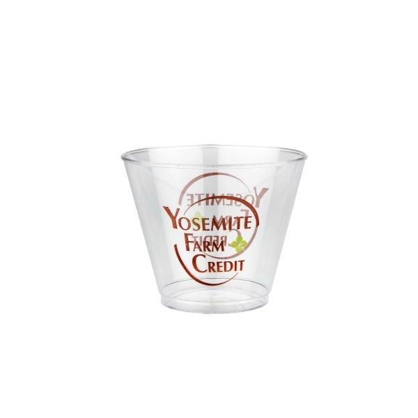 9 oz. "Squat" Crystal Clear Plastic Cup - 9 oz. "Squat" Crystal Clear Plastic Cup - Image 0 of 0