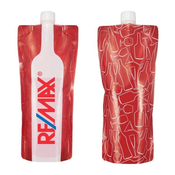 Folding Plastic Wine Bottle Flask 26 Oz - Folding Plastic Wine Bottle Flask 26 Oz - Image 0 of 0