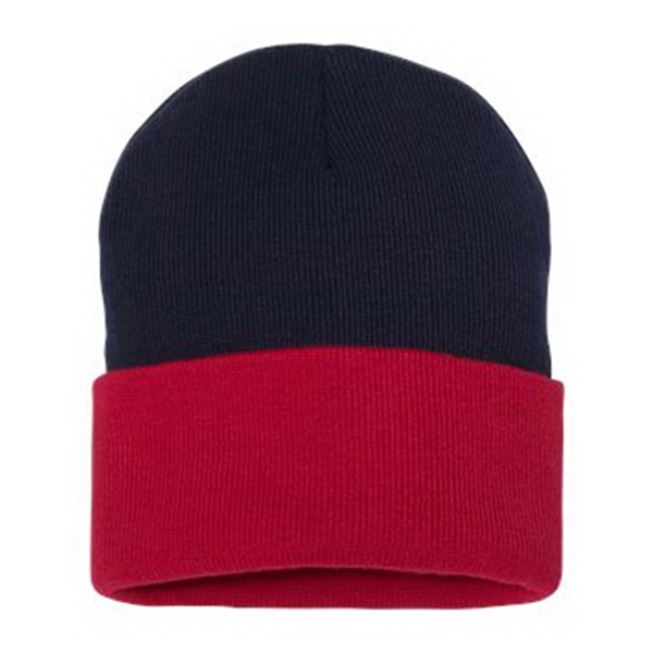 Sportsman 12" Color Blocked Cuffed Beanie - Sportsman 12" Color Blocked Cuffed Beanie - Image 10 of 17