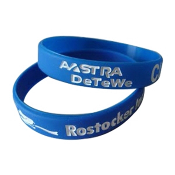 Custom Debossed Colorfilled Silicone Wristbands - Custom Debossed Colorfilled Silicone Wristbands - Image 8 of 10