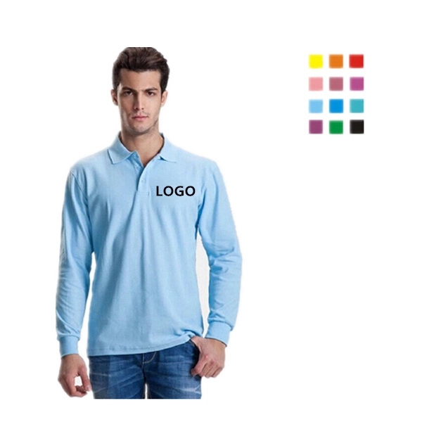 Long Sleeve Polo Shirt - Long Sleeve Polo Shirt - Image 0 of 0