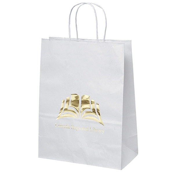 Jenny - White Shopper - Foil Print