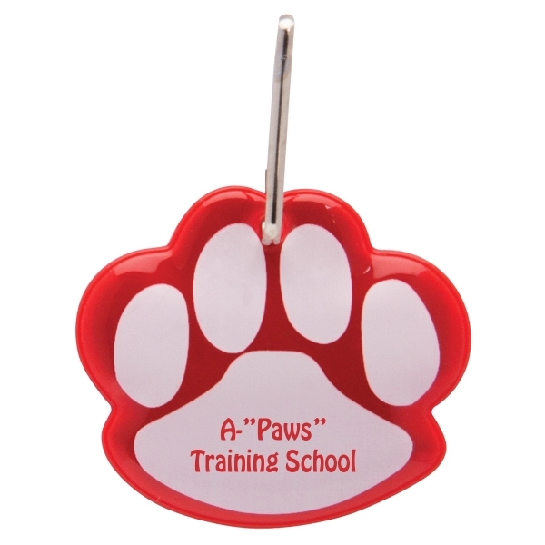Paw Shaped Reflective Collar Tag - Paw Shaped Reflective Collar Tag - Image 1 of 3