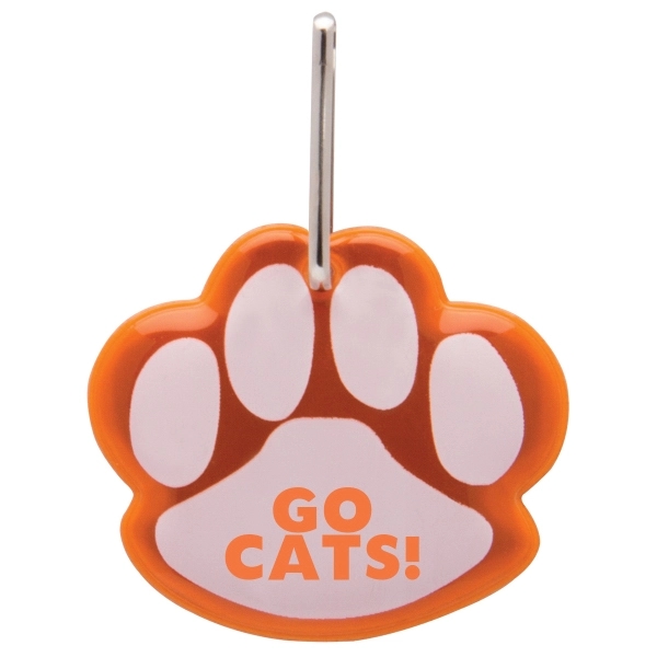 Paw Shaped Reflective Collar Tag - Paw Shaped Reflective Collar Tag - Image 2 of 3