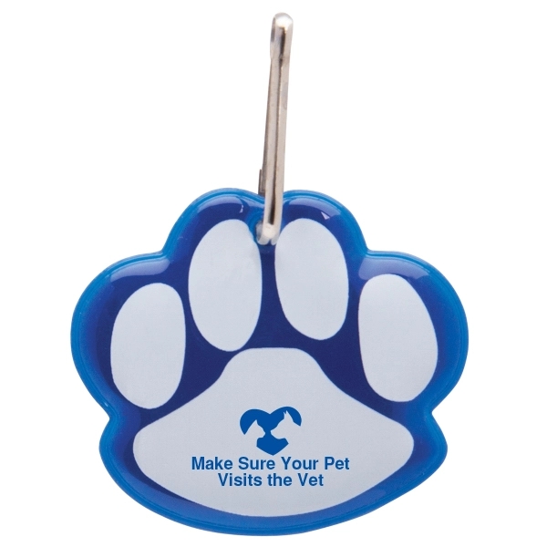 Paw Shaped Reflective Collar Tag - Paw Shaped Reflective Collar Tag - Image 3 of 3