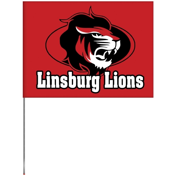 6' x 8' Knit Poly Single Reverse School Spirit Flag - 6' x 8' Knit Poly Single Reverse School Spirit Flag - Image 2 of 2