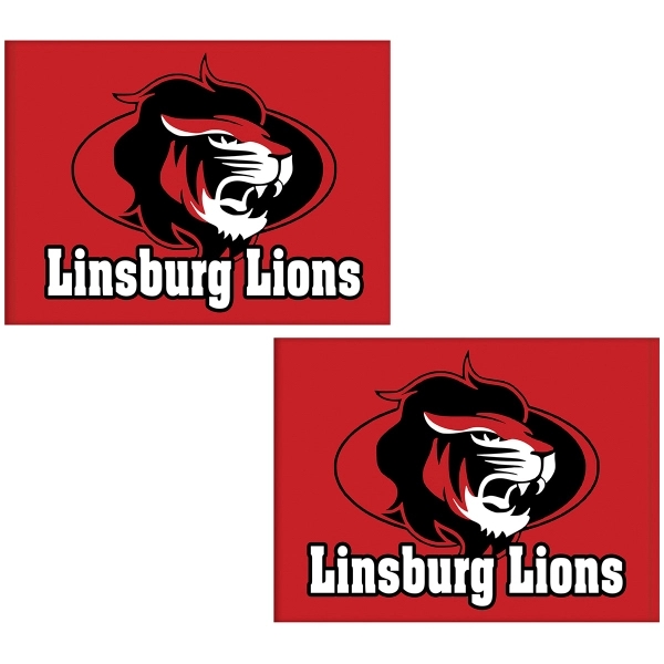 6' x 8' Knit Poly Double Sided School Spirit Flag - 6' x 8' Knit Poly Double Sided School Spirit Flag - Image 0 of 1