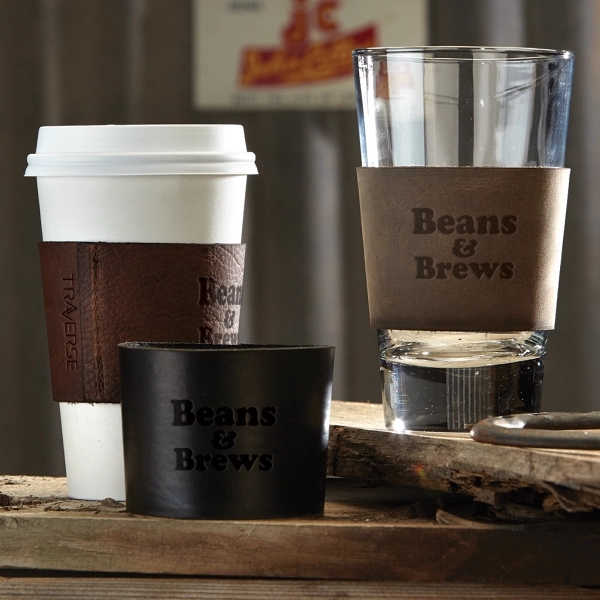 TAPLEY Leather Cup Sleeve
