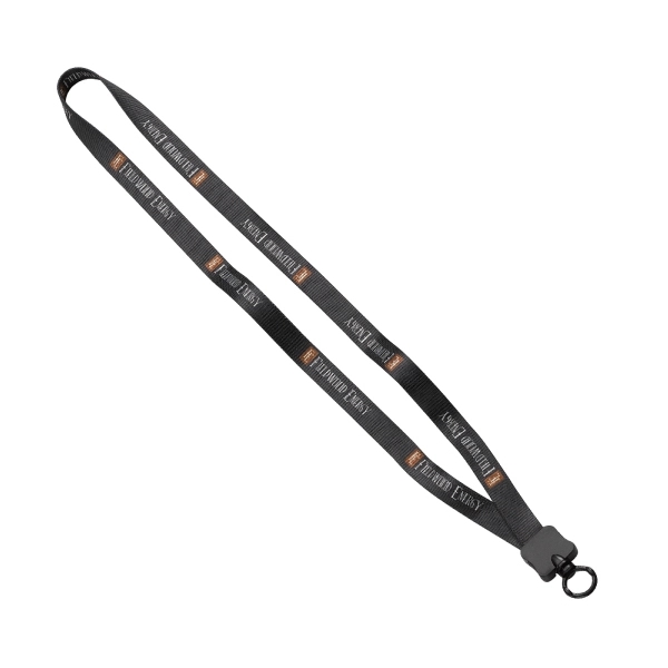 5/8" Tubular Polyester Dye Sublimated Lanyard w/Clamshell