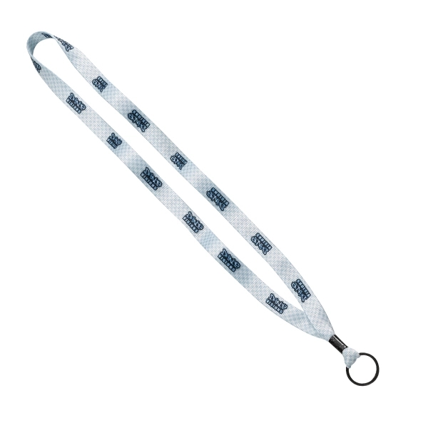 5/8" Tubular Polyester Dye Sublimated Lanyard w/Crimp & more