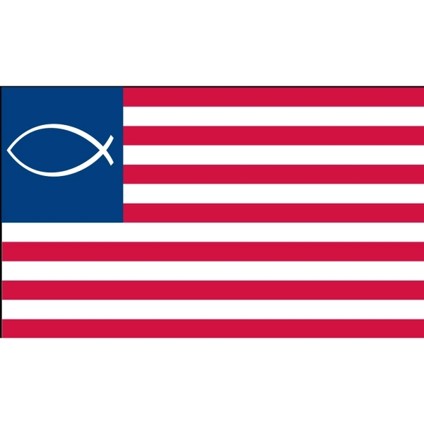 Religious Stick Flag - Jesus Fish - Religious Stick Flag - Jesus Fish - Image 0 of 0