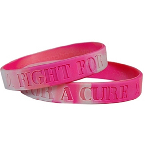 Debossed Silicone Wristband Bracelet - Debossed Silicone Wristband Bracelet - Image 9 of 16