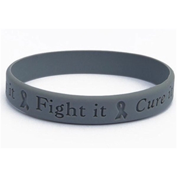 Debossed Silicone Wristband Bracelet - Debossed Silicone Wristband Bracelet - Image 11 of 16